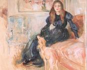 Julie Manet and her Greyhound Laertes - 贝尔特·摩里索特